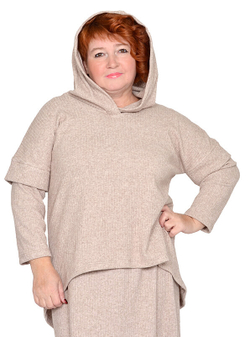 Накидка с капюшоном Морозное утро