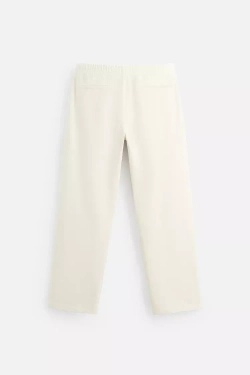 ZARA БРЮКИ-ДЖОГГЕРЫ REGULAR FIT, ЖЕЛТОВАТО-БЕЛЫЙ