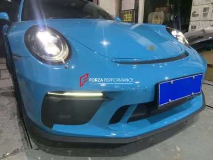 Обвес переделка переднего бампера с фарами в стиле GT3 для PORSCHE 911 CARRERA 991.1 / 991.2 2011–2020