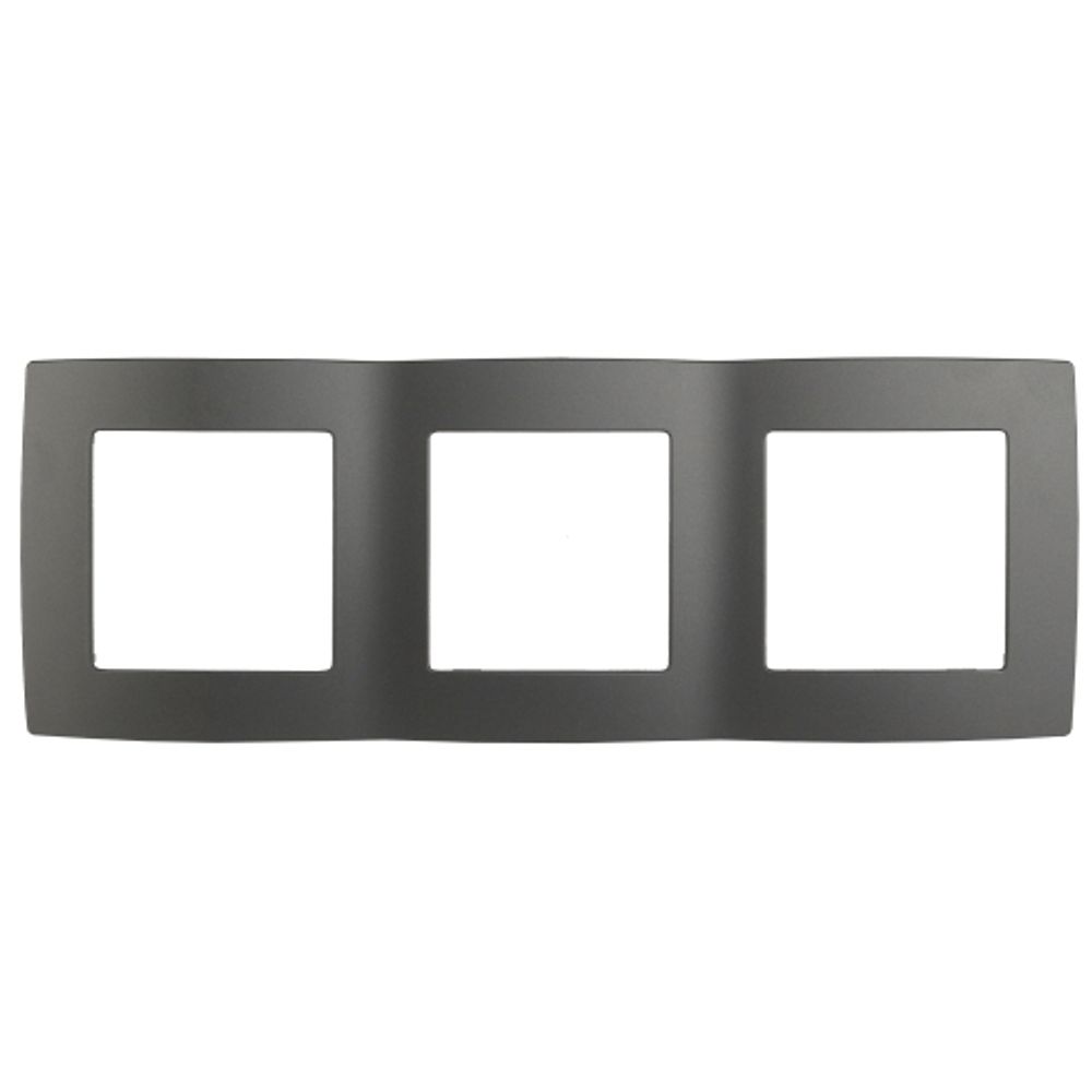 12-5003-12 ЭРА Рамка на 3 поста, Эра12, графит | Эра 12 Графит
