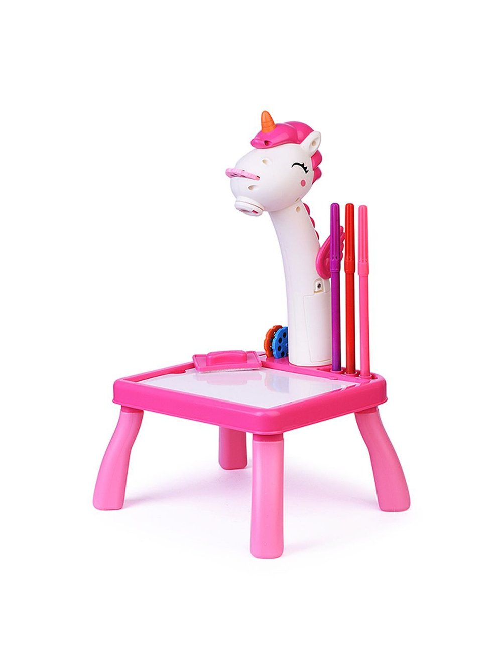 Доска для рисования Единорог с проектором цвет розовый (2200-7)