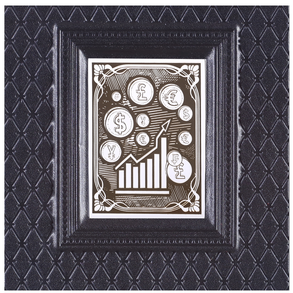 Ежедневник А5 «Брокеру-5» с накладкой покрытой никелем