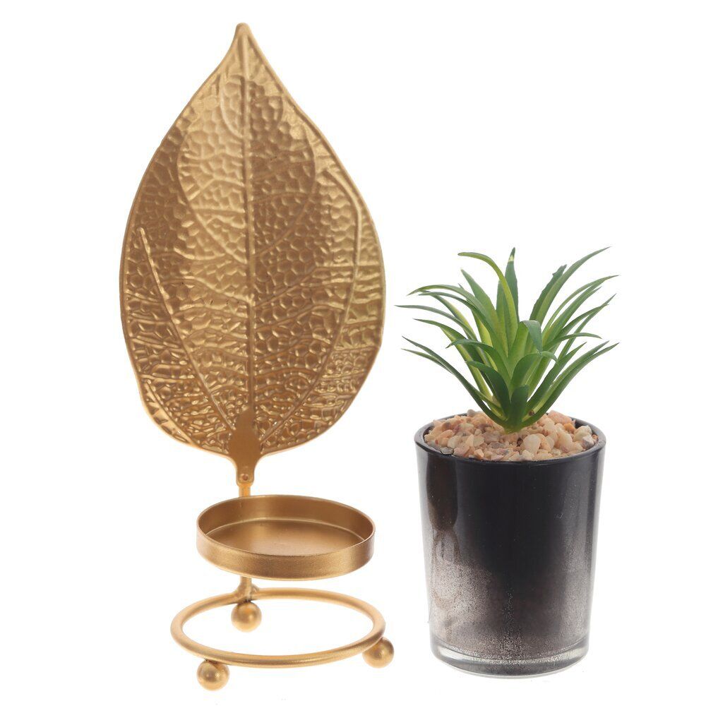 GAEM Цветочная композиция "Суккулент", L8 W7 H19 см