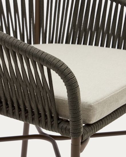 Стул Yanet из зеленой веревки, высота 65 см Испания La Forma