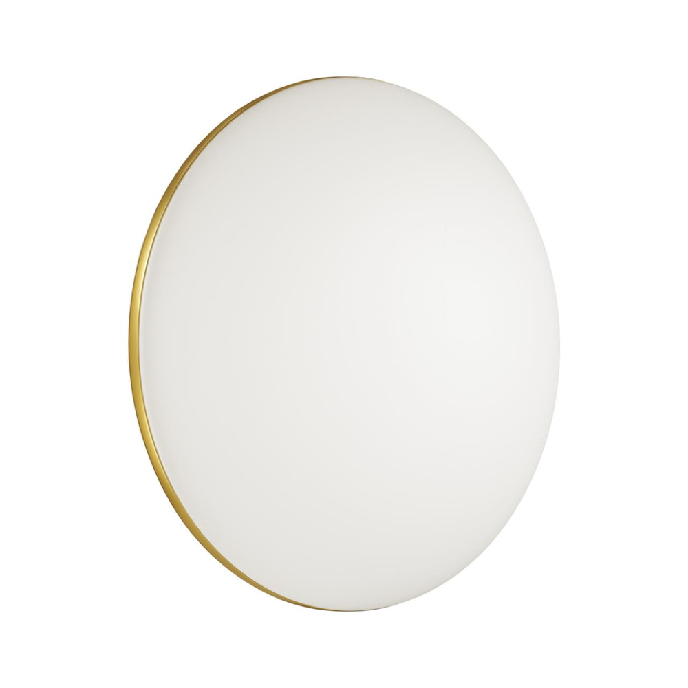 3043/DL TAN SN 000 Светильник пластик/белый/золотистый LED 48Вт 3000-6300К D385 IP43 пульт ДУ/ LampSmart LASSA