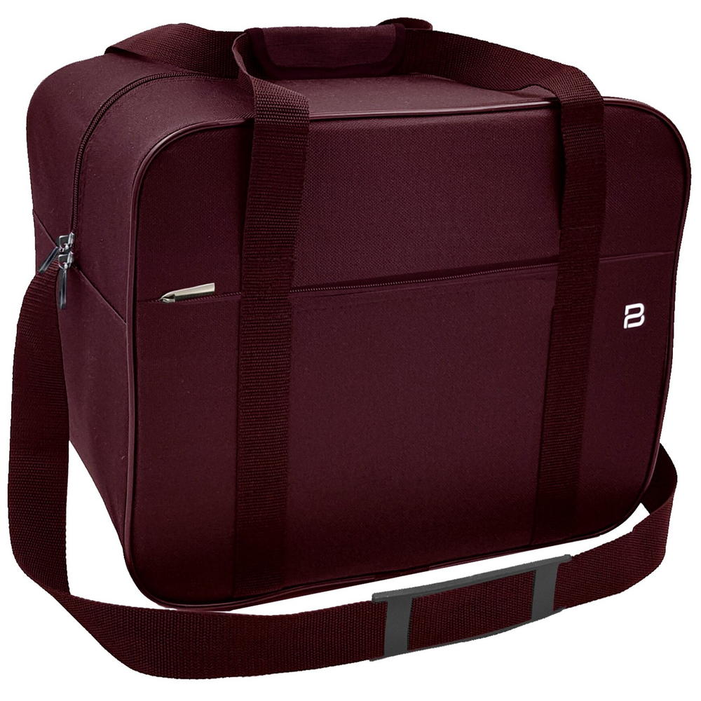 Сумка дорожная для ручной клади Pobedabags Стандарт плюс вишневая 36 x 30 x 27 см