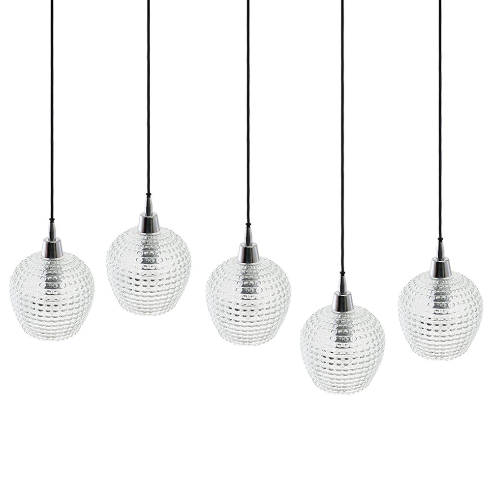 Светильник подвесной каскадный Aurora, 110х18 см, прозрачный