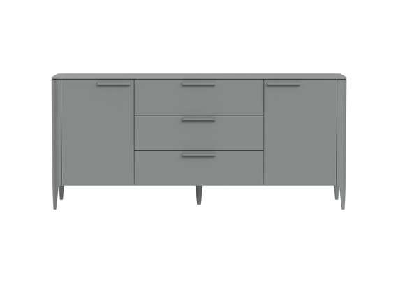 Тумба Type 2 двери 3 ящика (серый)
