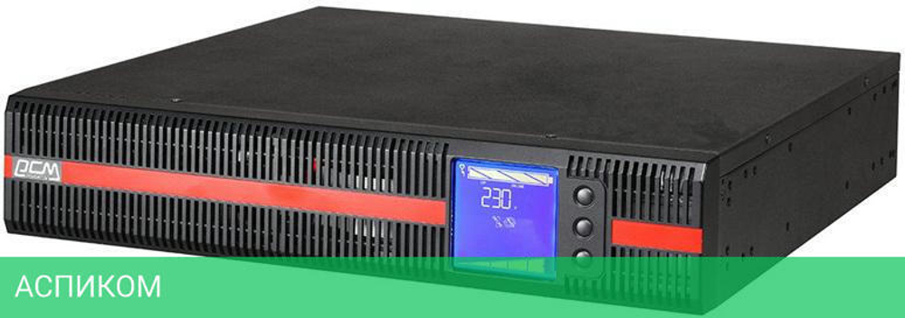 Источник бесперебойного питания Powercom Macan черный (MRT-2000-L)