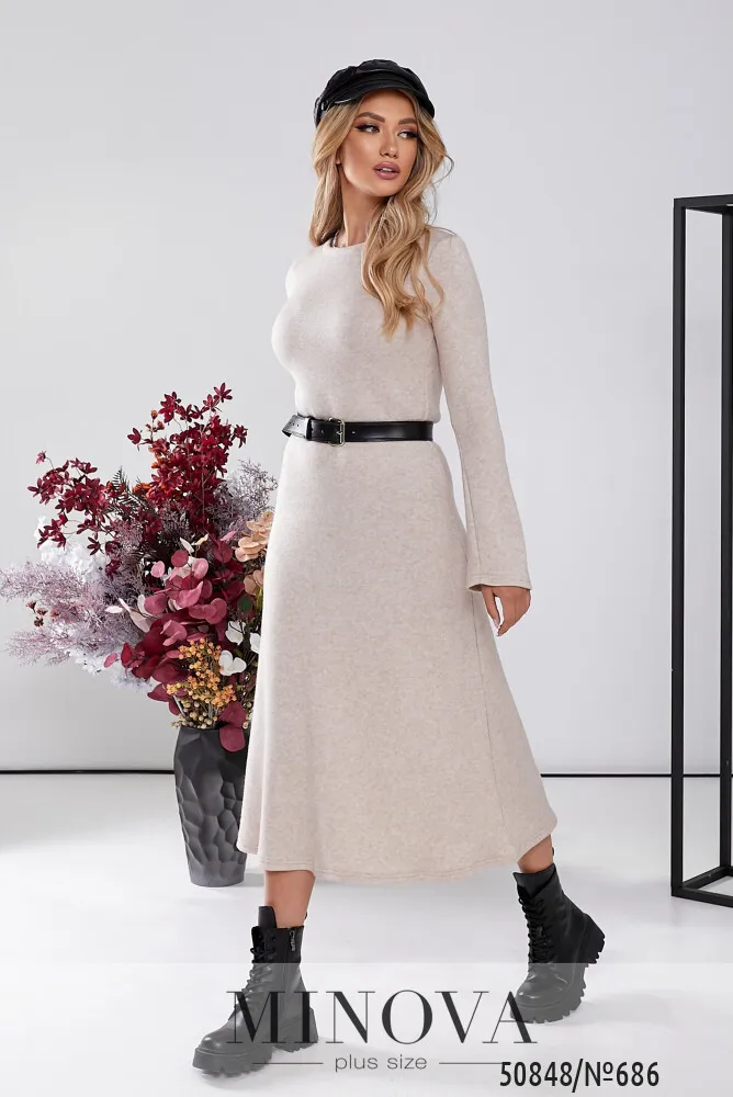 Платье 686-бежевый Minova