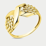 Женское кольцо из желтого золота 585 пробы без вставок (арт. 001-0615-0000-020)