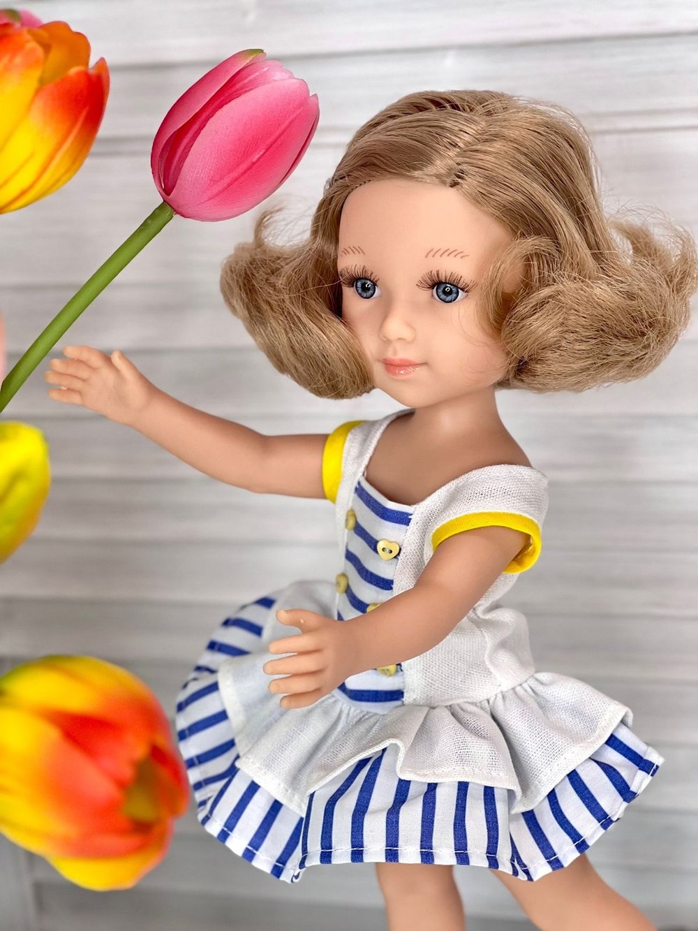 Кукла для девочки Paola Reina 32см виниловая Бланка с каре