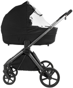 Детская коляска Pituso Teffy 3 в 1 с автокреслом Santiso Pro Black Caviar Black/Graphite