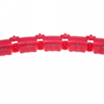 Обруч спортивный регулируемый «Fitness» 24 части (длина окружности 130 см) с утяжелением, розовый