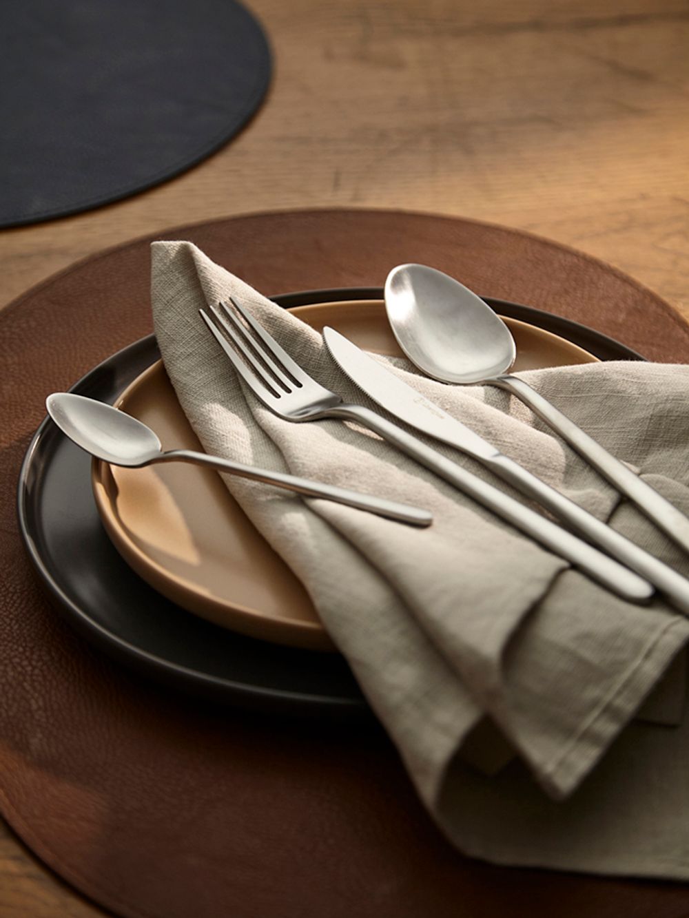 Набор столовых приборов Pure, серебристые матовые, 16 пред.