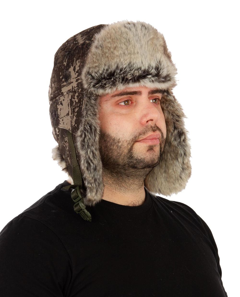 Шапка-ушанка (алова, зеленая кора)