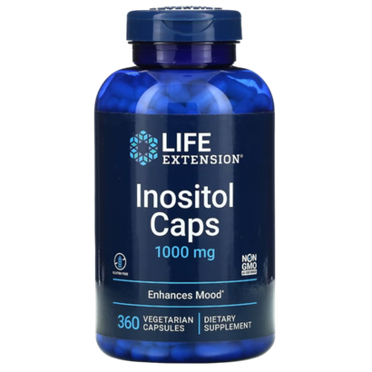 Life Extension Inositol caps 1000 mg 360 veg capsules, Витамин B8 (Инозитол)