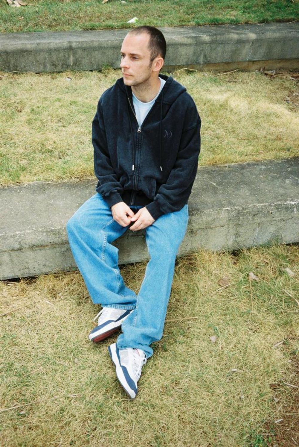 Худи Zip black/dye черное