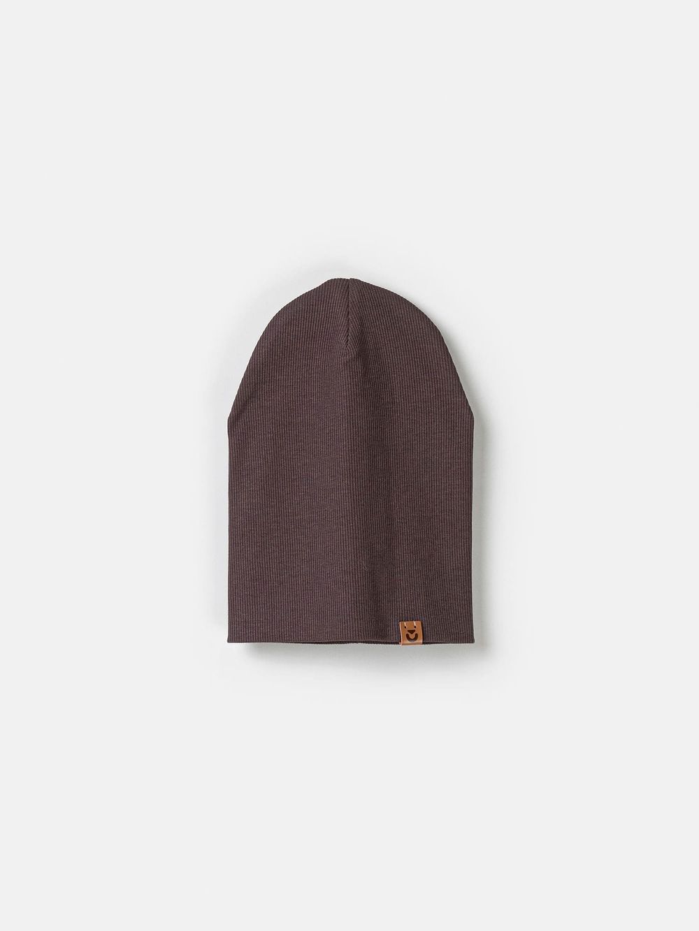 Шапка и снуд трикотажные двухслойные "Шоколад"