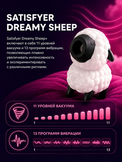 Вакуумно-волновой вибростимулятор Dreamy Sheep (овечка)