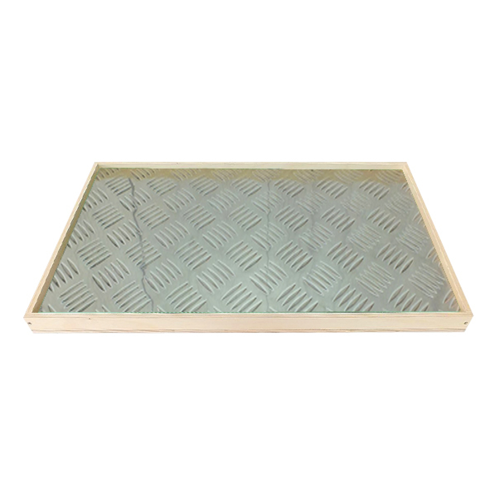 Тактильная дорожка из модулей с различными покрытиями и элементами