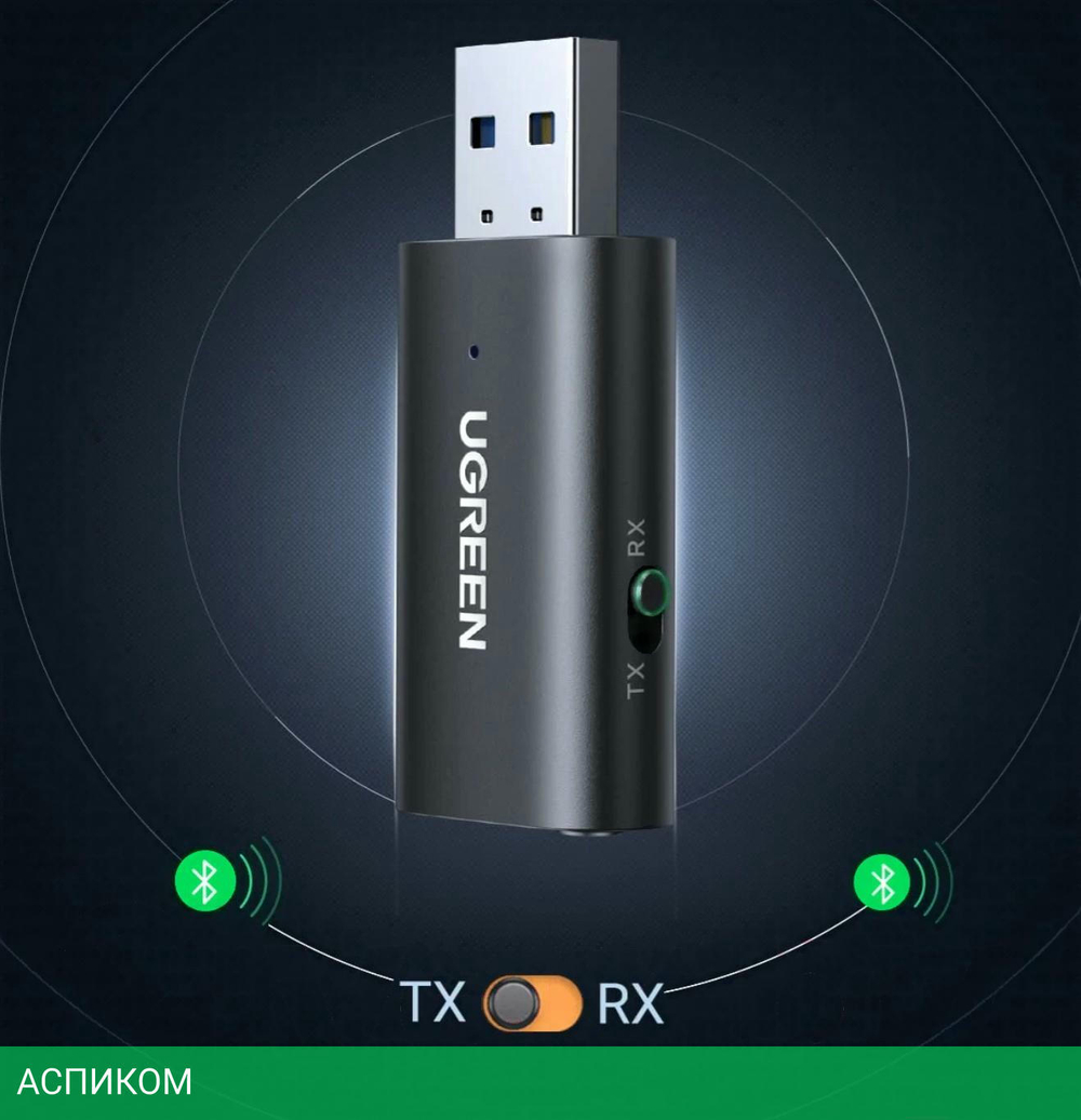 Аудиоадаптер Ugreen CM523-60300 Black (60300)