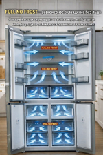 ХОЛОДИЛЬНИК SNOWY BCD-575 SG серый