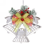 Украшение новогоднее «Звонкое трио» 17,5*20 см, Серебро