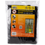 Сетка антимоскитная 220*90см на магнитах "Капутомоскито" дизайн "Птички" черная