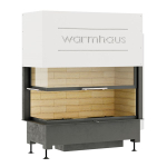 Каминная топка угловая левая WARMHAUS KANT L 100/57h