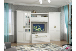 Шкаф-пенал Ливерпуль, Белый, ясень ваниль