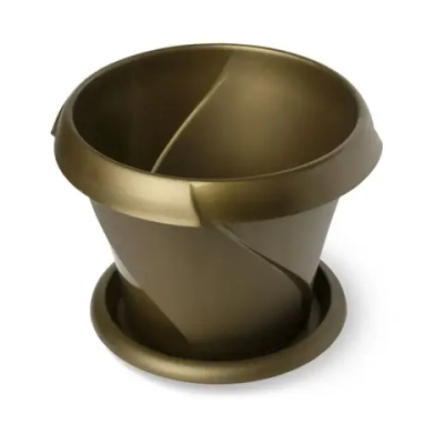 Кашпо Флориана с поддонником 1,4л Д170 золотое С385ЗОЛ (комплект 28 шт)