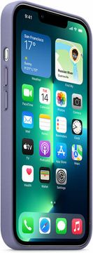 Чехол Apple MagSafe для iPhone 13 Pro, кожа, «сиреневая глициния»