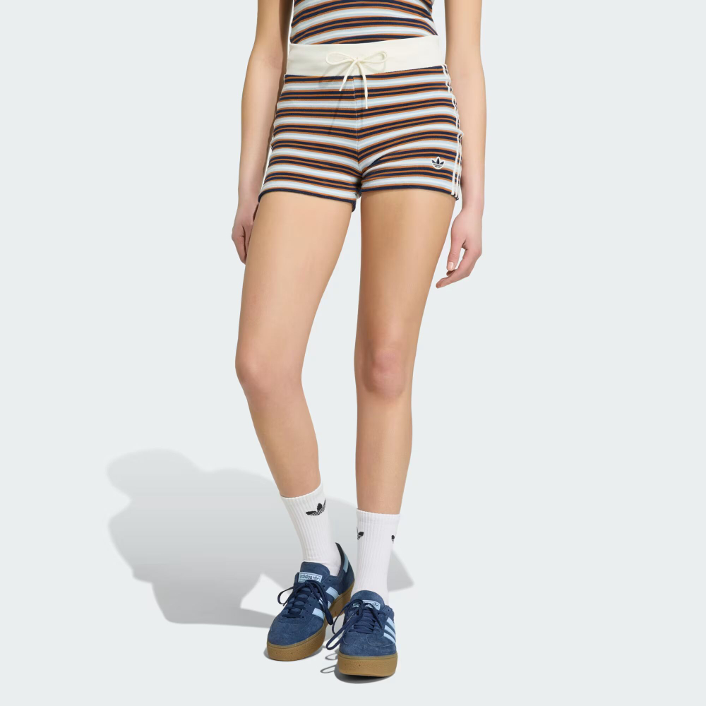 ШОРТЫ-БОТИНКИ ADIDAS ORIGINALS SUMMER GLOW С ПОЛОСКАМИ - ADIDAS