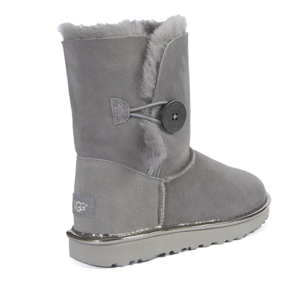 Угги Bailey Button Short II Metallic Grey