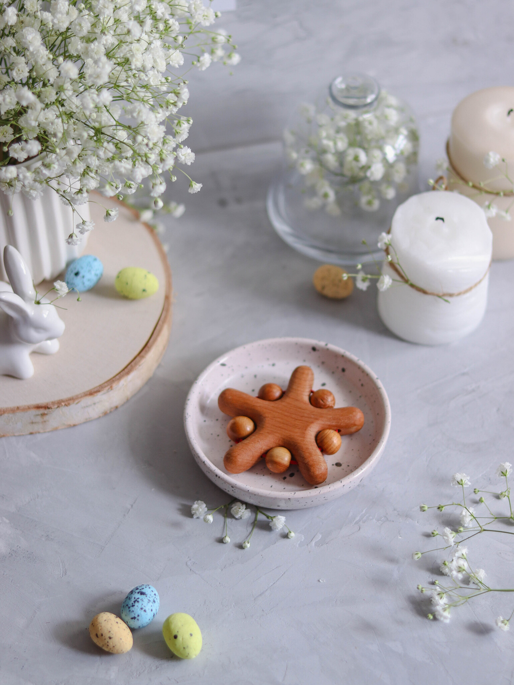 Грызунок Звездочка с можжевеловыми бусинами Леснушки