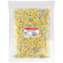 Наконечник-гильза ЭРА NO-225-76 двойной НШвИ 6.0-14 с изолированным фланцем упаковка 500 шт