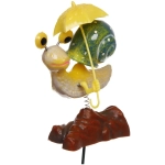 Фигура на спице «Улитка с зонтиком» 60 см (фигура 13*8 см), микс