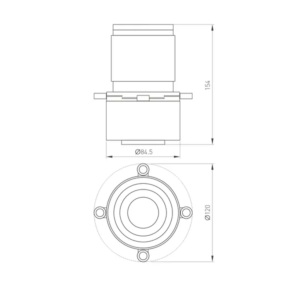 Насадка кадрирующая LGD-CROPLENS-R85 (WH) (Arlight, Металл) 046747