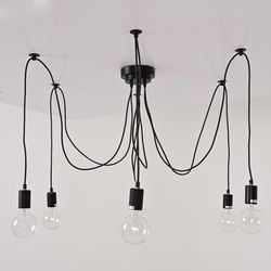 Люстра Spider Black L6 Imperiumloft By Imperiumloft