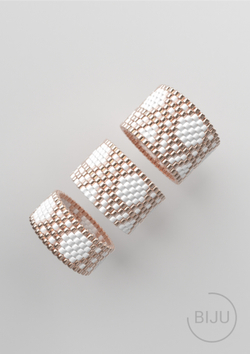 Схема кольца из бисера, узор PEYOTE, мозаичное плетение, четный счет, узор пейот из Miyuki Delica 11/0, файл PDF, RING_431