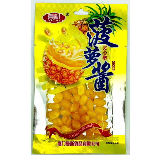 Мармелад "XiCai FruitCandy" со вкусом ананаса, Китай