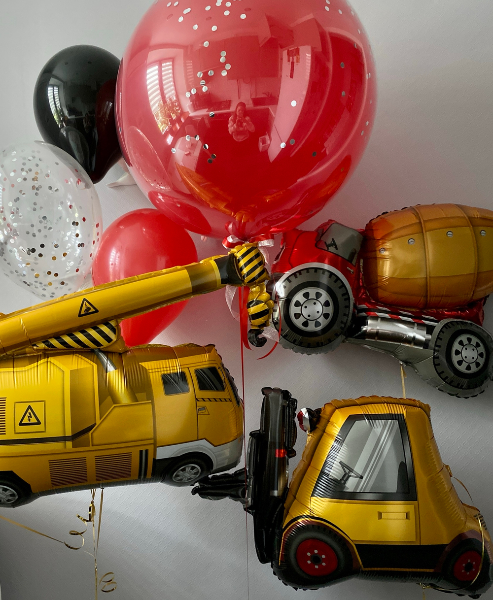 Набор шаров Машинки и огромный шар