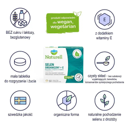 Naturell Органический селен с витамином Е - 60 сосательных таблеток