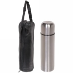 Термос металлический 750мл в черном чехле