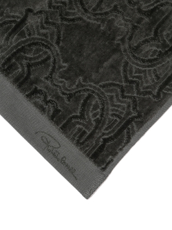 Набор полотенец 2 шт Roberto Cavalli Logo темно-серый