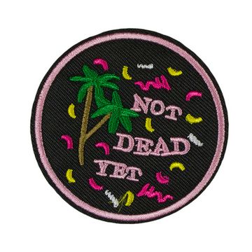 Нашивка термоаппликация на одежду и на рюкзак. Not Dead Yet