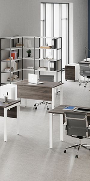 Офисная мебель на металлокаркасе