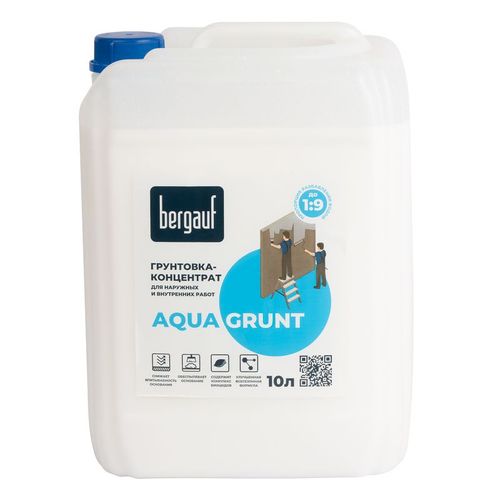 Грунтовка-концентрат Бергауф Aqua Grunt 10 л