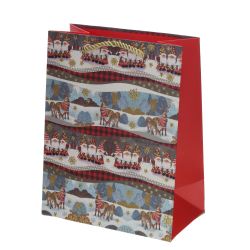 GAEM Пакет подарочный S (бумага 210г/м2, блок 12шт), L18 W10 H23 см, 4в.